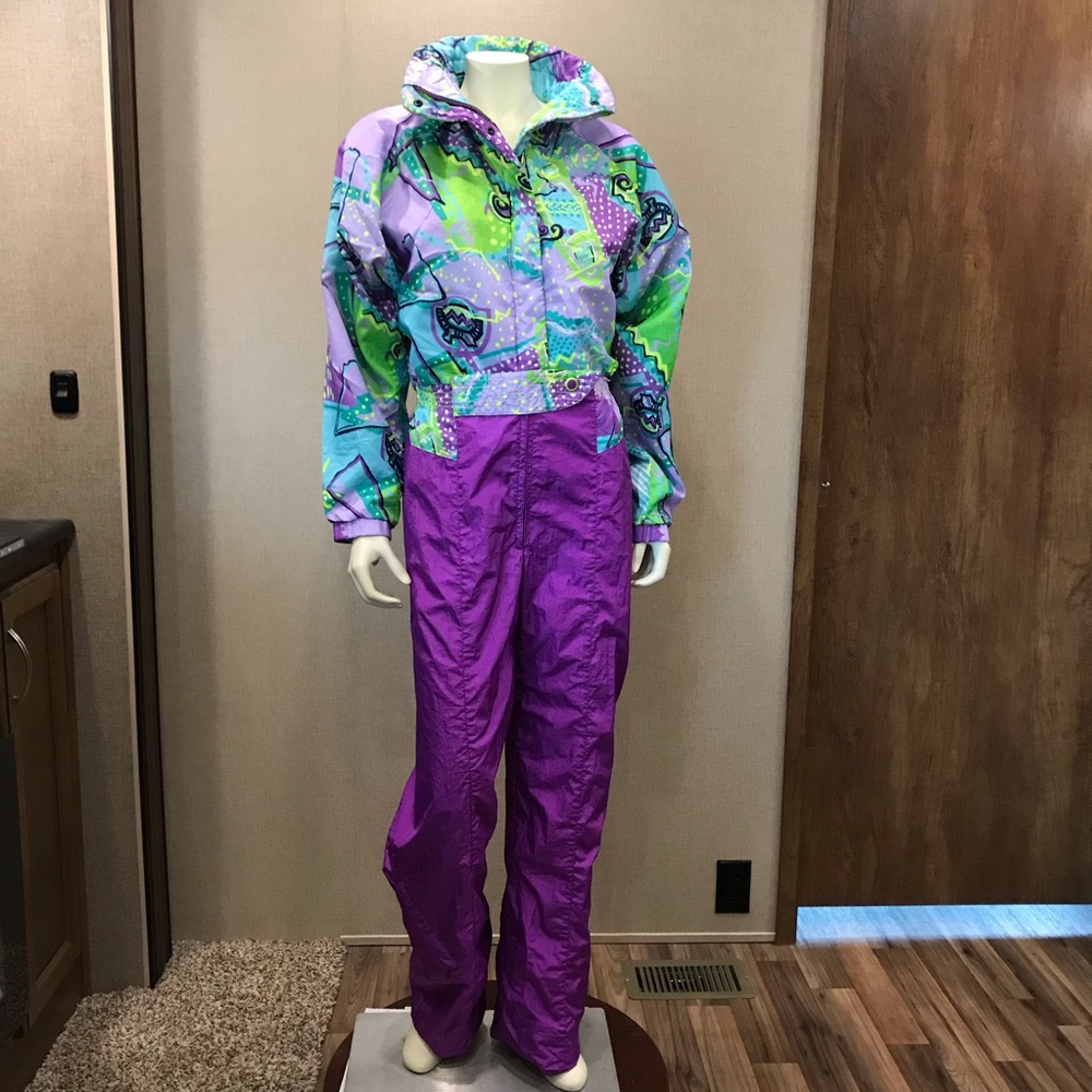 Roffe Ski Suit Vtg 80's Jumpsuit One-Piece Snow - Picture 1 of 8